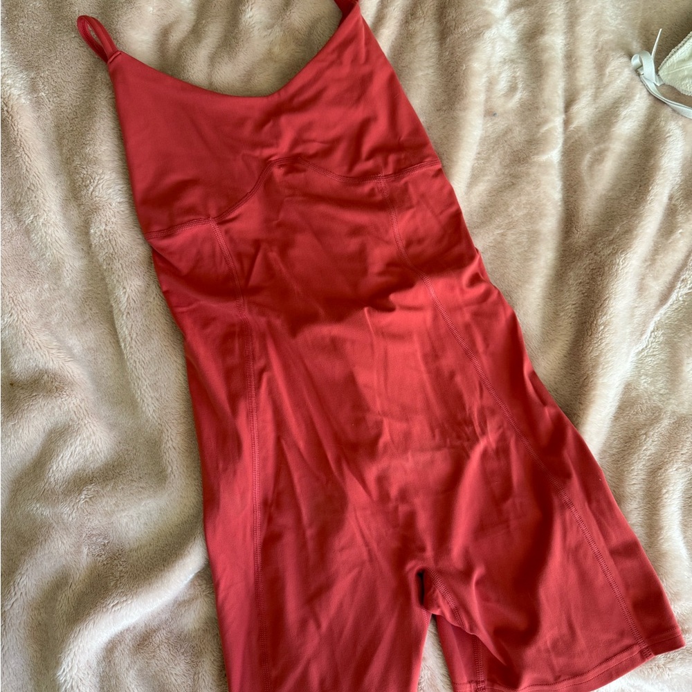 Gymshark Red Strappy Active Romper - Picture 4 of 5